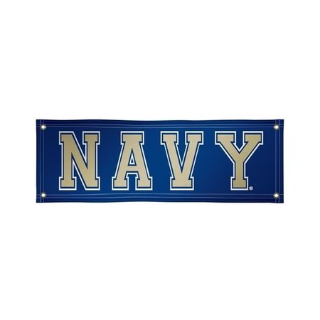 SHOWDOWN DISPLAYS Showdown Displays 810022NAVY-002 2 x 6 ft. NCAA Navy Midshipmen Vinyl Banner - No.002 810022NAVY-002